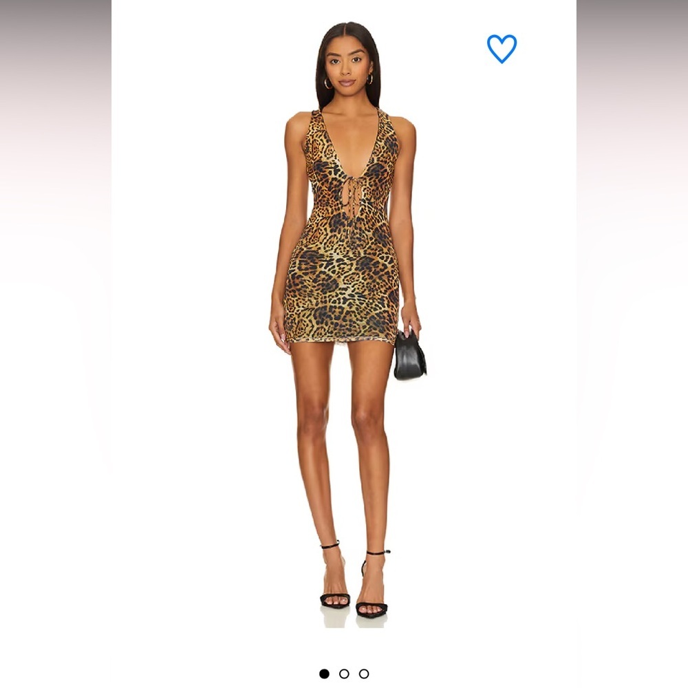 Superdown Leopard Print Mini Dress